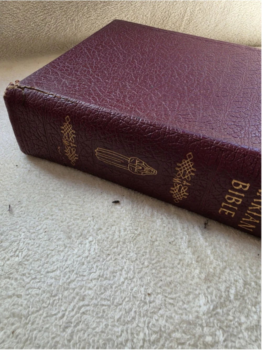 Vintage 1953 Family Rosary Edition Holy Bible - Catholic Press, Rev. O'Connell